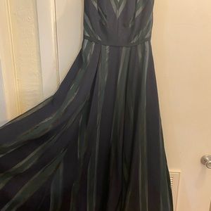 Green and Blue formal gown